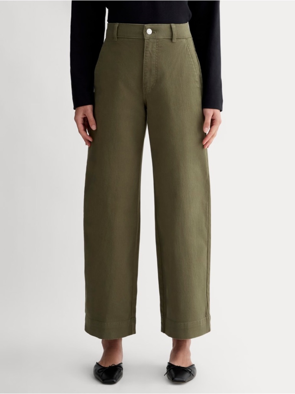 Everlane Utility Wide Leg Pant in Kalamata